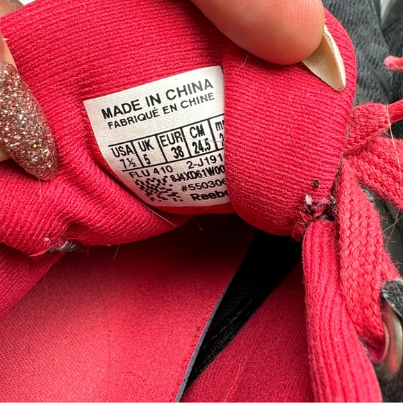 REEBOK CLASSIC 3D Ultralite Sneaker Womens Running Trainer Charcoal Gray Red 7.5 - Picture 6 of 8